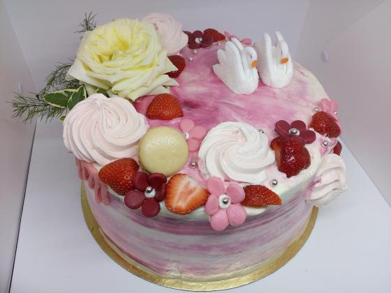 melírovaná torta